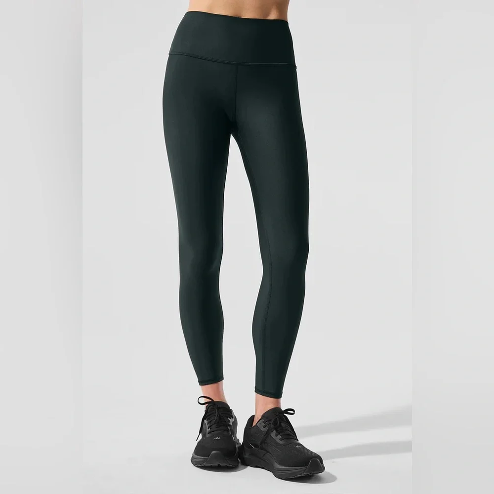 Alo Yoga 7/8 High Waist Airlift Legging — Charcoal Green
